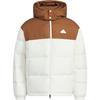 Adidas Color Block Versatile Comfortable Soft Warm Long Sleeve Puffer Jacket Unisex Outerwear Jade-White JM9139