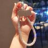 Trendy Glitter Rhinestone Phone Lanyard Bright Bling Bling Diamond Crystal Keychain Anti-lost Wrist Rope Phone Accessories