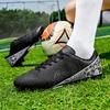35-45 Men's Low-top Football Shoes Outdoor Long-nailed Blue &White Porcelain Sports Football Boots Large Size Youth Sports Children's Football Boot
