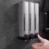 Shower Soap Dispenser Punching Free Wall-Mounted Shampoo Conditioner Dispenser Leakproof Easy To Refill