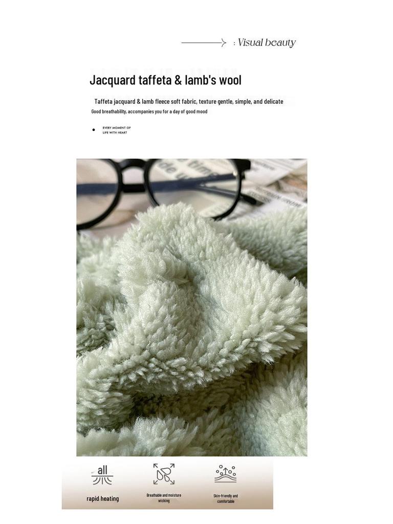 Winter Taf Velvet Double-Layer Coral Fleece Blanket - Lambswool Sofa Throw, Autumn/Winter Quilt