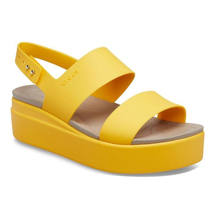 Crocs Brooklyn Platform Sandals Women Sandals Yellow 206453-70U
