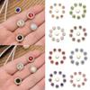 Apparel Sewing Sparkling Flower-shaped Clothes Decoration Rhinestone Buttons Crystal Glass Stone