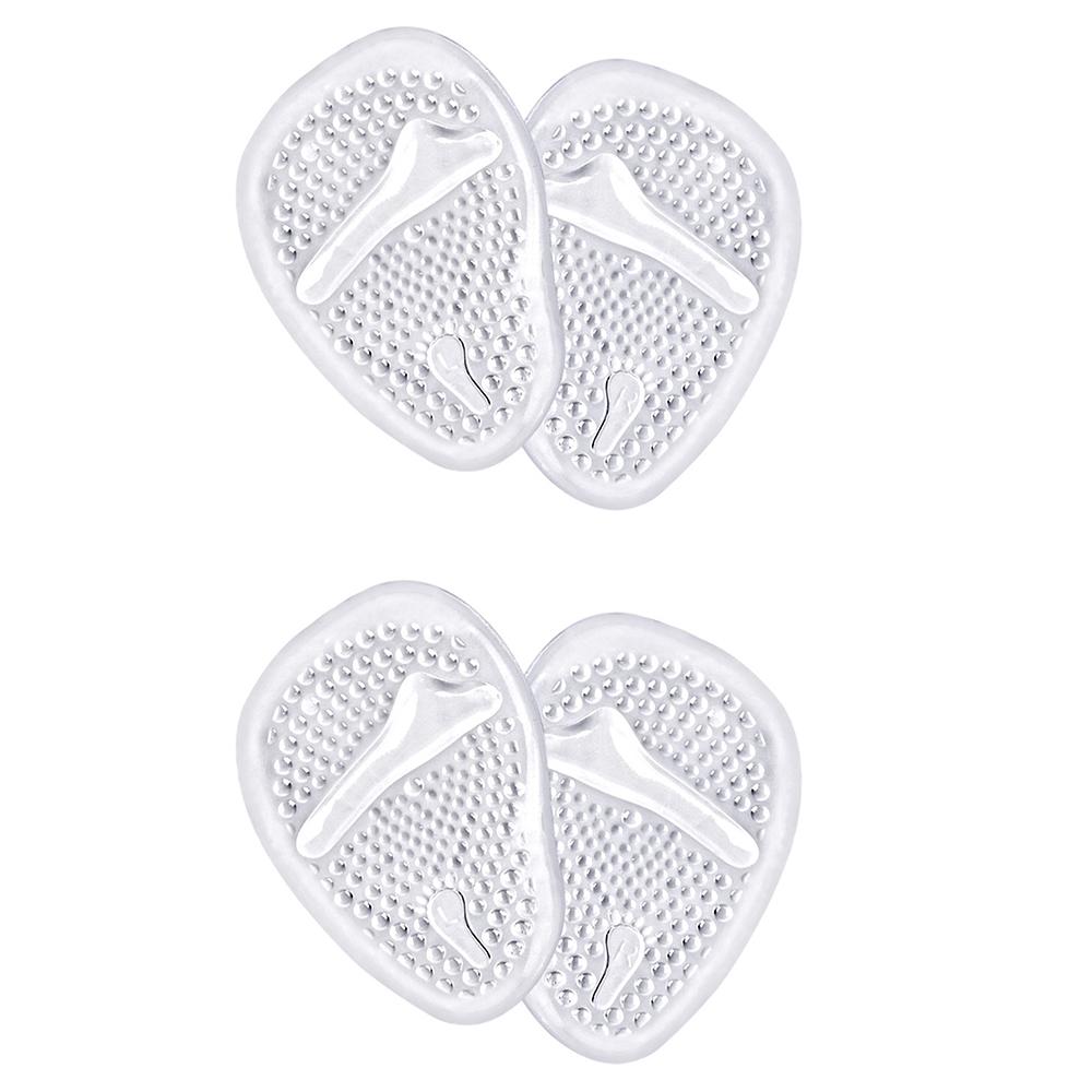 New 2 Pairs of Metatarsal Pads Transparent For Women Stop Feet from Sliding Forward