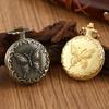 2pcs/set, Men's Pocket Watches, Vintage Classic Butterfly Pocket Watch with Chain Necklace for Mens Pocket Watch with Box, The Most Romantic Gift.