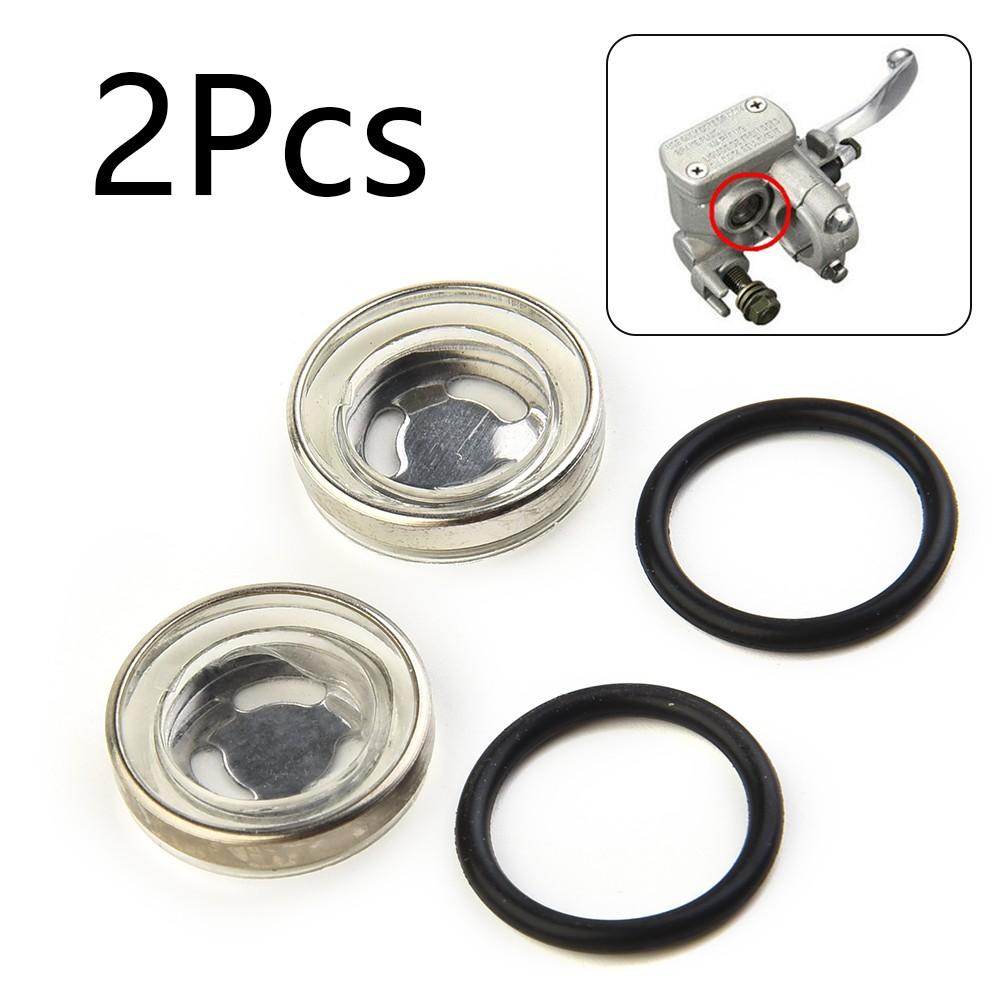 Sight Glass Len & Rubber Gasket 2pack Bike Motorcycle