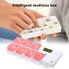 7-Day Pill Organizer Box Timer Weekly Pills Drug Container Smart Medicine Storage Alarm Box Weekly Pill Drug Container