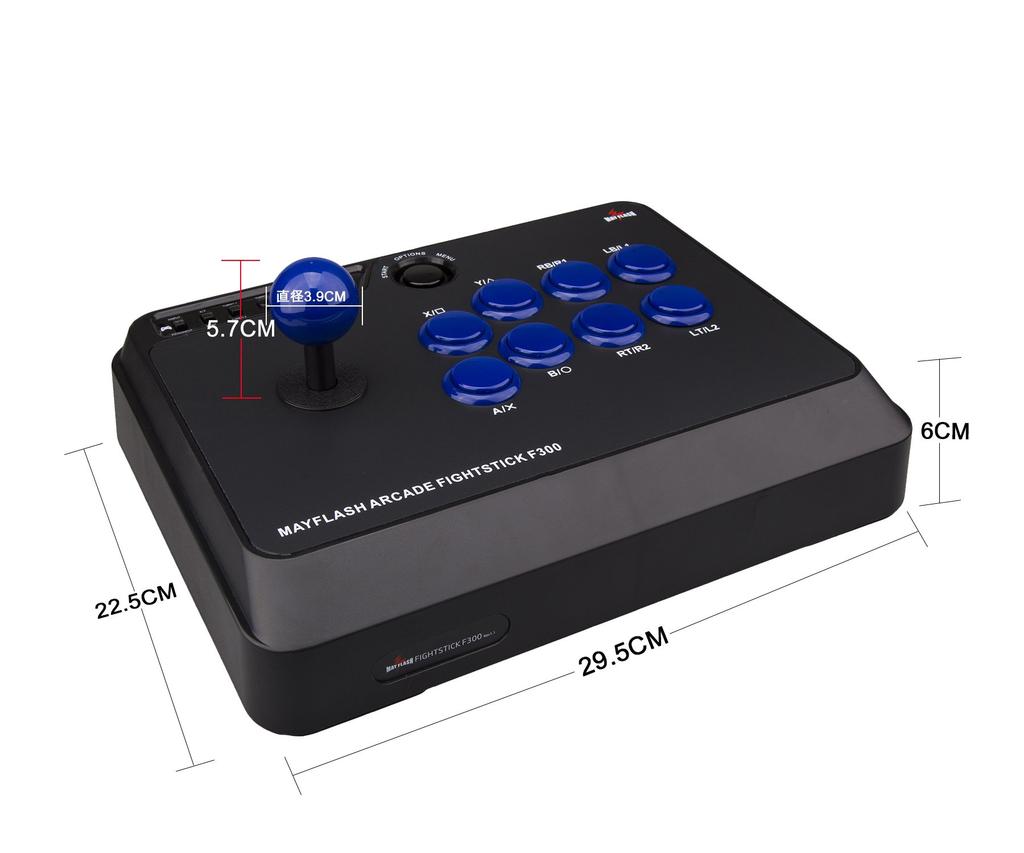 Mayflash Joystick F300 Compatible with Mini Japanese PS4/PS3/XBOX ONE/XBOX 360/PC/Android/Nintendo Switch/Neogeo [Genuine Product]
