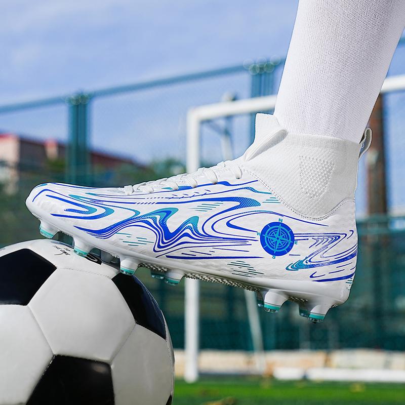 32-46 Football Shoes High -top Outdoor Men's Long Nails Sports Football Boots Large Size Young Sports Football Boots For Boys