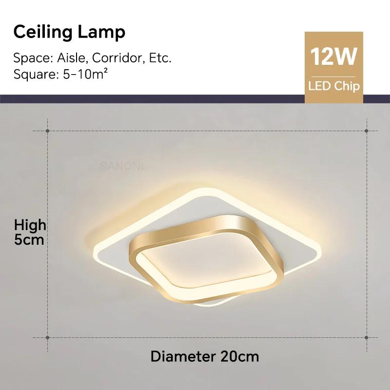 Modern LED Ceiling Lamp For Living Room Stair Aisle Cloakroom Hallway Bedroom Ceiling Light Indoor Home Decor Lighting Fixture