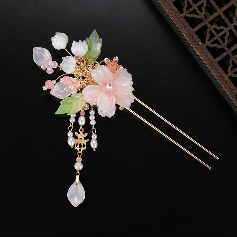 Vintage Pearl Hairpin: Classic Style Summer Bun Accessory