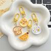 1Pcs/4Pcs Sturdy And Strong Durable Gift Cute Breakfast Keychain Decoration Woman Keychain Purse Keychain Hang On Backpack