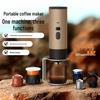 Portable Electric Espresso Maker - Compact Capsule Coffee Brewer for Home & Outdoor Use