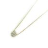 Les Trésors De Lily [L5651] - Gold Plated Necklace 'Sissi' White Gold - 14 Mm