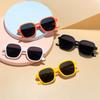 Retro Children's Sunglasses Boys Handsome Girl Baby Sunglasses Eye Protection UV Protection Square Glasses Korean Version