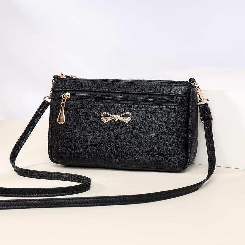 Women's Bag Versatile New Crossbody Bag High End Underarm Bag Simple Bow Large Capacity Shoulder Bag