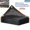 4 Pin Anti-UV Sun Shade Net Gazebo Shelter Outdoor Pergola Canopy Sun Cover Agriculture Greenhouse Sunshade Net