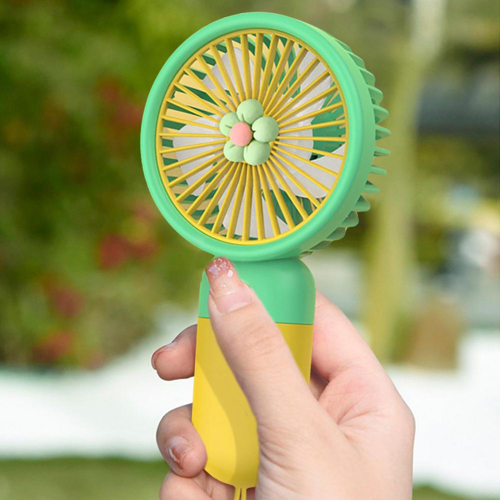 Desktop Table Cooling Fan with Detachable Base Personal Cooling Fan Cute Design Desk Cooling Face Fan for Indoor Outdoor Travel