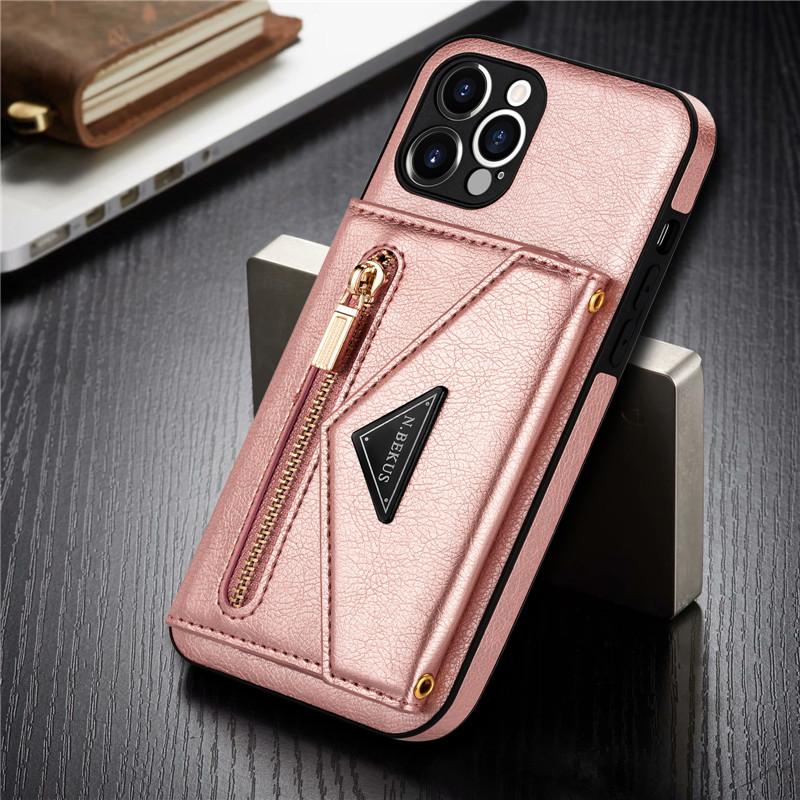 Lanyard Zipper Wallet Phone Case For iPhone 17 Pro Max 16 Plus 15 14 13 12 11 X XS XR 8 Samsung S25 Ultra S24 FE S22 S21 S20 Leather Purse Card Cover