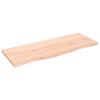 VidaXL Wall Shelf 100x40x2 Cm Solid Untreated Oak Wood 363563