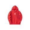 Anta Lifestyle Series Letter Print Hooded Pullover Long Sleeve Sweatshirt Men Sweatshirt Deep-Red 152418761-2
