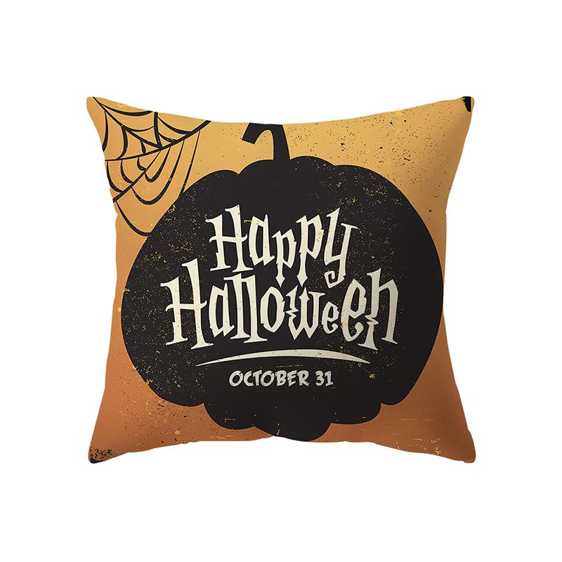 Pumpkin Kitten Throw Pillow Cover Halloween Theme Series Throw Pillow Cover Sofa Chair Bed Cushion Cover Home Decor