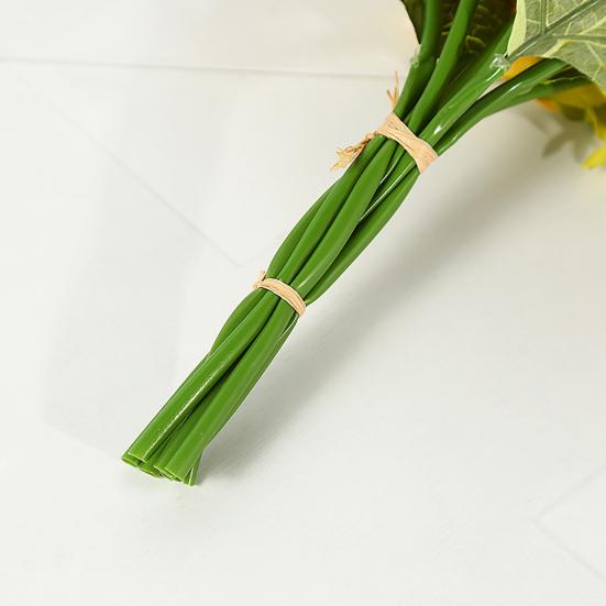 Durable Fake Sunflowers Clear Texture Faux Silk Anti-fall