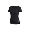 Run It Round Neck Short Sleeve T-Shirt Women Tops Black FL7802