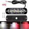 2PCS 12-24V Amber Strobe Side Warning 4 Led Grill Flashing Lightbar Breakdown Emergency For Truck Trailer LED Light