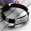 Fashion Wristband Black Punk Titanium Steel Men Bracelets Bangles