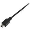 STARTECH 1m USB 2.0 A To Mini B Cable - Black - Shielded - High Speed Data Transfer