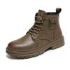 Luxury Leather Men's Ankle Boots High Top Outdoor Tooling Boots Work Casual Motorcycle Boots Work Boots for Men Boots
