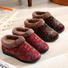 Winter New Non-slip Velvet Warm Women's Cotton Slippers Middle-aged and Elderly Soft-soled Thickened Flat-soled Cotton Shoes