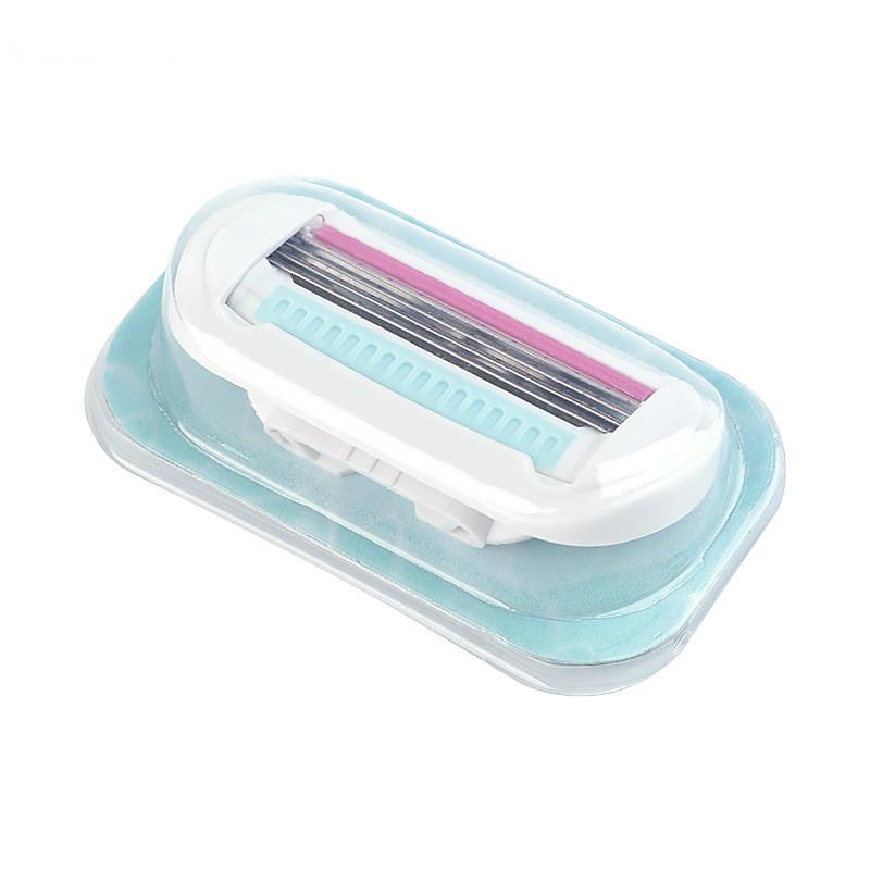 Razor Blade For Women 4pcs/lot 4 Layer Stainless Steel Shaving Blades Safety Beauty Shaver Female