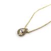 Les Trésors De Lily [L9546] - Gold Plated Necklace 'Sissi' White Gold - 13x9