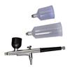 MORABLU 0.3mm Single Action Gravity Airbrush with 3 Cups for Nail, Model Painting, and More