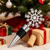 Christmas Snowflake Decorative Wine Stoppers Bottle Decoration Crafts Alloy Bottle Stopper Home Bar Wine Accessories Tools