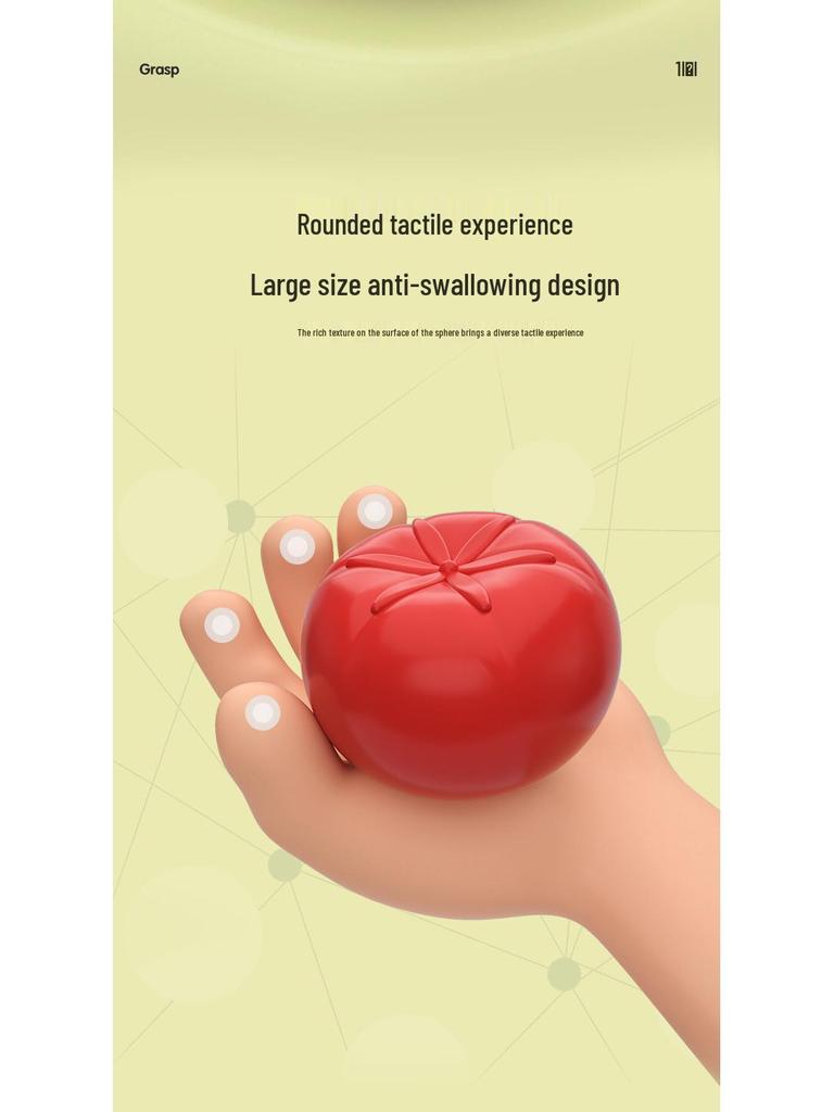 Rainbow Fruit Shape Cognition Toy for Infant Fine Motor Training