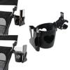 Upgrades Stroller Cup Holder With Phone Slot Adjustable Pushchair Beverage & Smartphone Organize Plastic for Parent