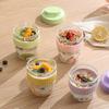 Breakfast Cup Portable Oatmeal Salad Yogurt Cup with Lid & Spoon BPA-Free Food Storage Container for Office School