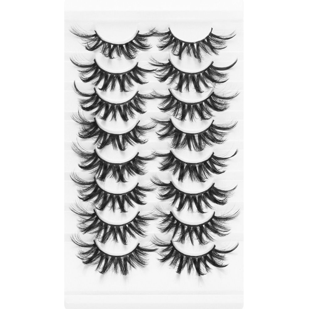 Tools Wispies Fluffy Long Natural Eye Lash Extension 3D Mink False Eyelashes Full Volume Thick