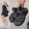 Hot Selling French Fairy Tale Style Women's Sandals Roman Beach Shoes Summer Versatile Thick Bottom Model 2025 Wear Soft Bottom