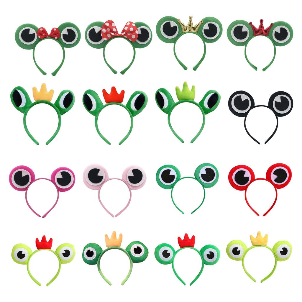 Frogs Headbands Cosplay Crown Headwear Hairbands Headwear Makeup Washing Face Hairbands Birthday Party