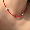 Warmrecord Silver925 Jamflower Choker Necklace_N056