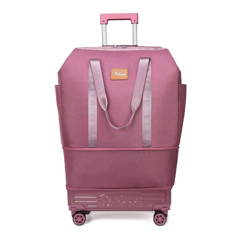 New Trolley Bag Detachable Universal Wheel Luggage Folding Storage Boarding Bag Expandable Suitcase Check-in Bag