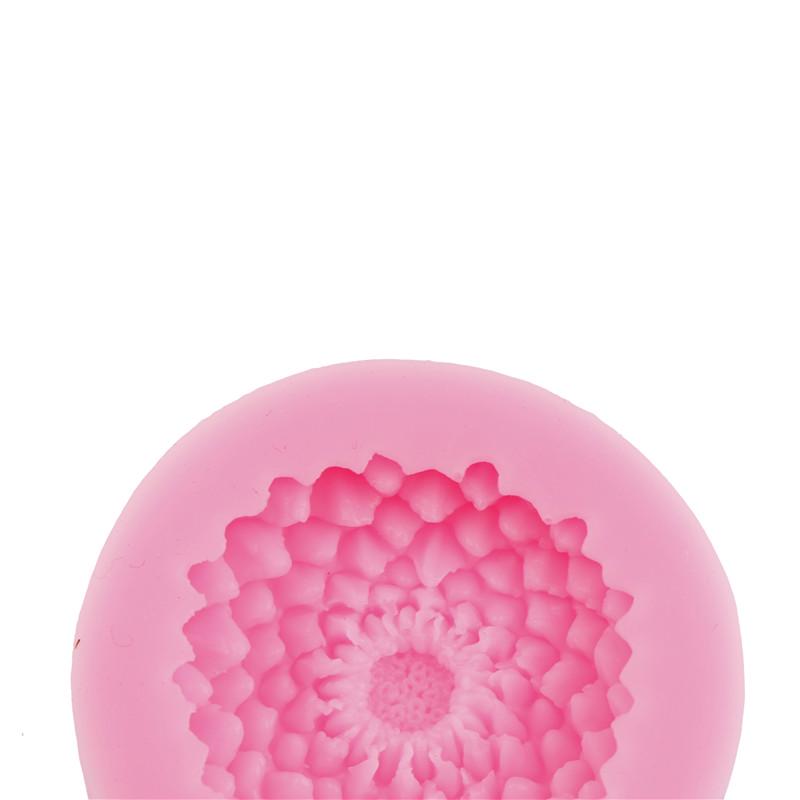 Flower Sea Anemone Shape Silicone Fondant Cake Mould Decorating Mold Baking Tool