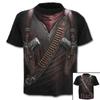 Мужская повседневная забавная футболка с 3D принтом, летние топы с короткими рукавами в стиле панк