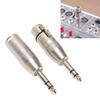 1/4 TRS To XLR 3Pin Female Portable 1/4 Inch TRS To XLR Adapter Noise Cancellation  Aluminum Alloy for Amplifiers