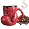 Boxing Glove Mug Sports Themed Coffee Cup Funny Drinkware Portable Coffee Mug with Handle Resin Tea Cup Gifts for Boxing Lovers