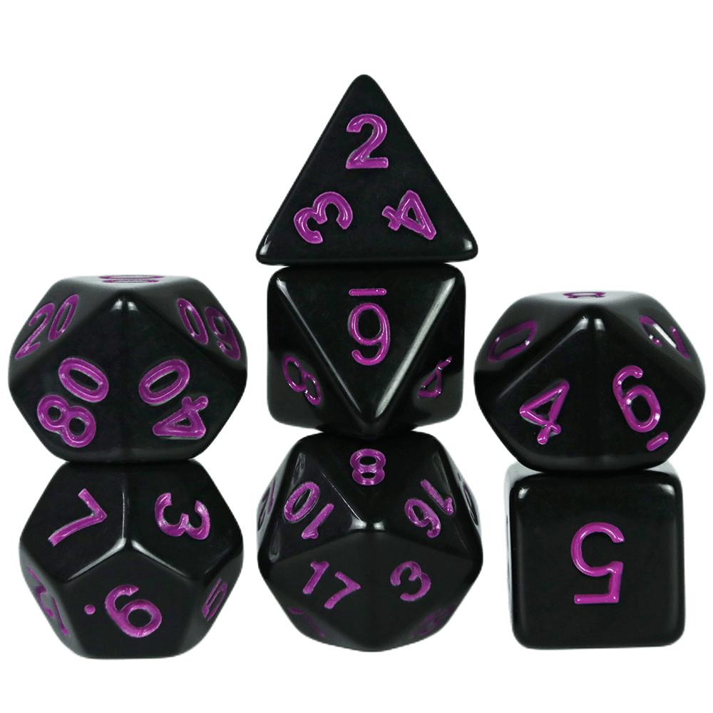 Polyhedral Dice Set 7Pcs Role Playing Game Dice with Tube for Table Board Game RPG D&D